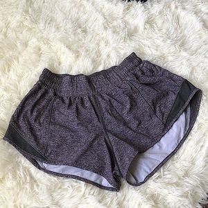 Lululemon Hotty Hot Short II Heather Lux Black Multi Black